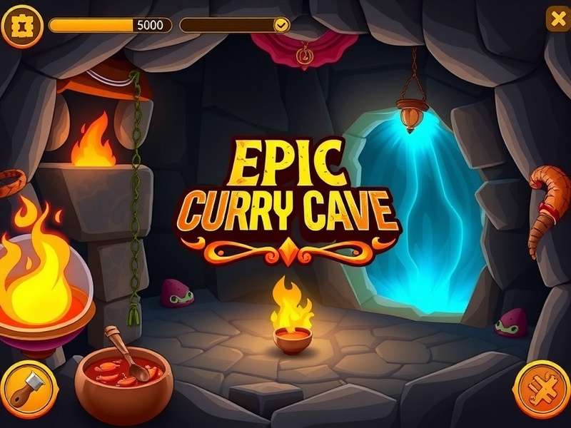 Epic Curry Cave Game Screenshot